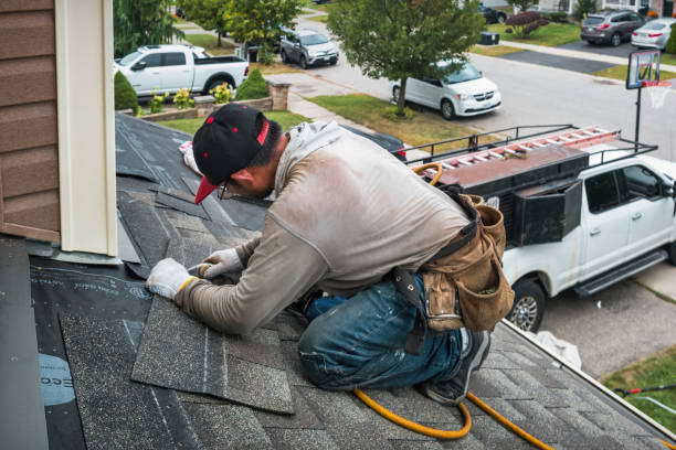 Professional Storm Damage Roof Repair technician working in Holt, MI